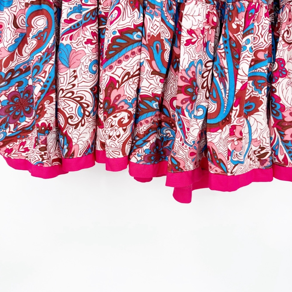 Soft Surroundings Kara Maxi Dress Short Sleeve Tiered Framboise Paisley, Medium - Picture 10 of 15